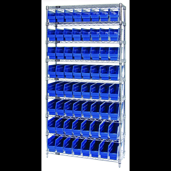 Quantum Storage Systems Wire Shelving Bin System - Complete Wire Package WR9-203BL